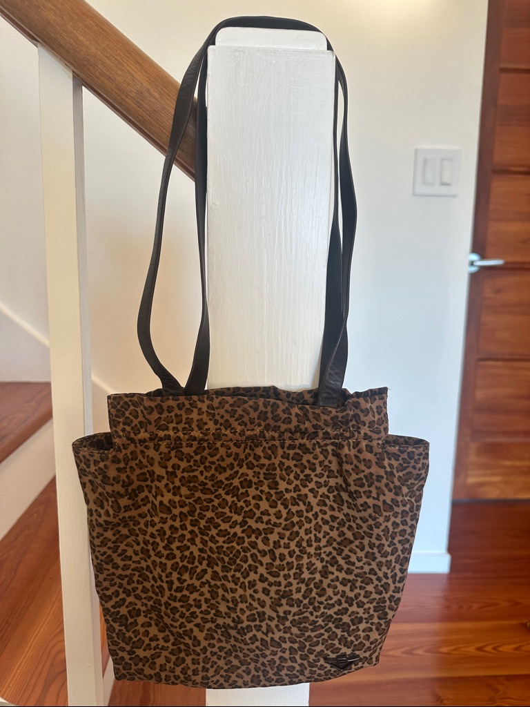 Bottega Veneta Leopard Print Shoulder Tote - Brown And Black